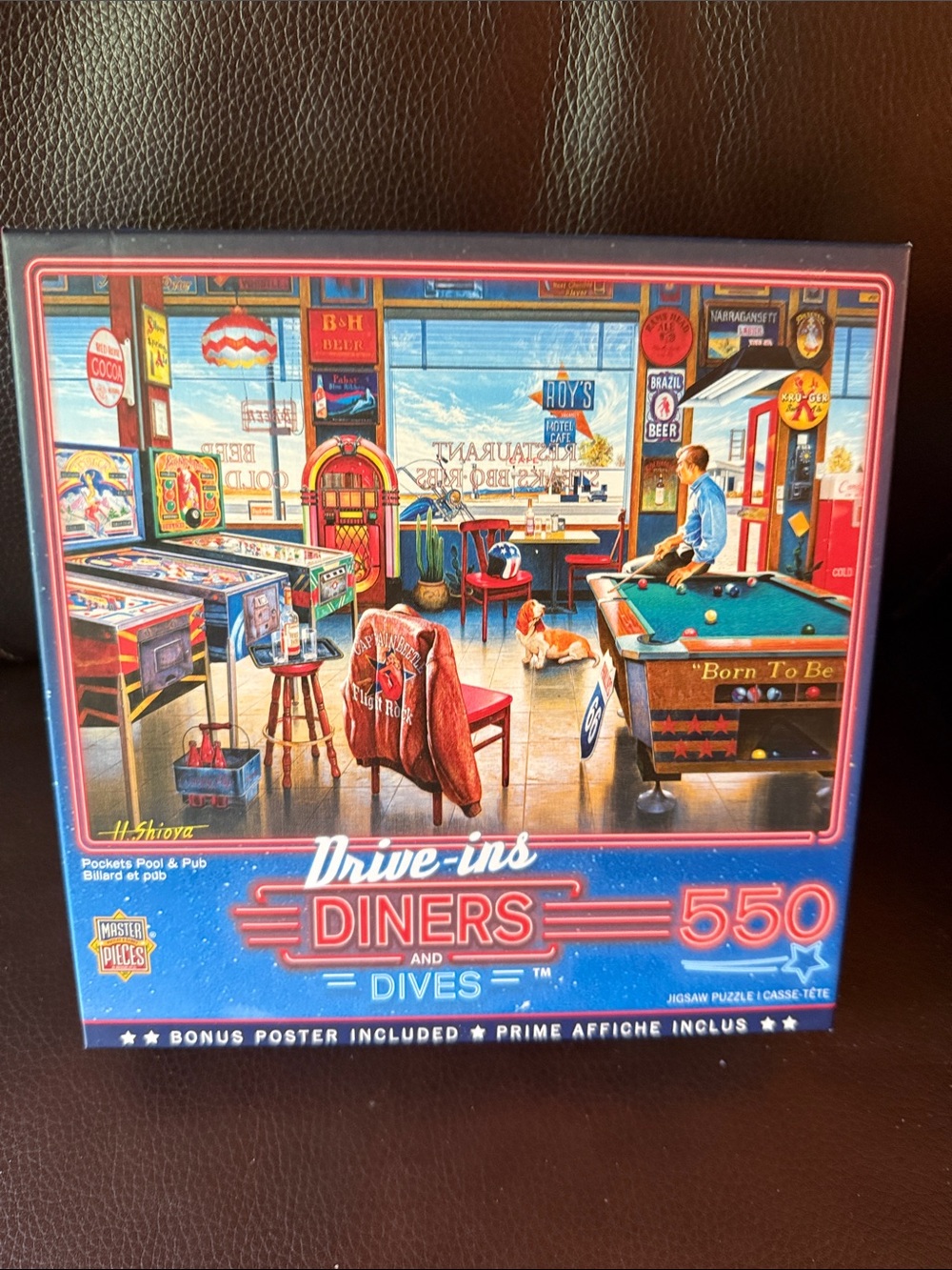 Master Pieces Drive-Ins Diners and Dives 550-Piece Jigsaw Puzzle Complete poster